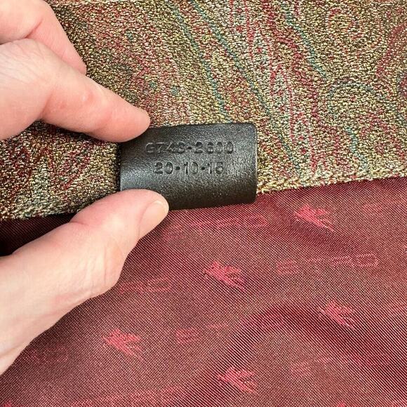🌟 (VERY RARE) ETRO TIE TRAVEL CASE - PAISLEY PERFECTION 🌟 - Picture 12 of 14